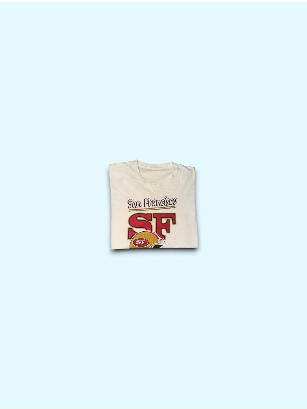 Vintage San Francisco 49ers NFL trademark t-shirt white mens small